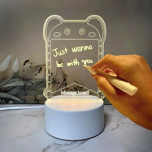 3D Acrylic Message Board LED Lamp