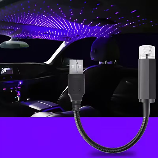 LED Car Roof Star Galaxy Projector USB Ambient Light