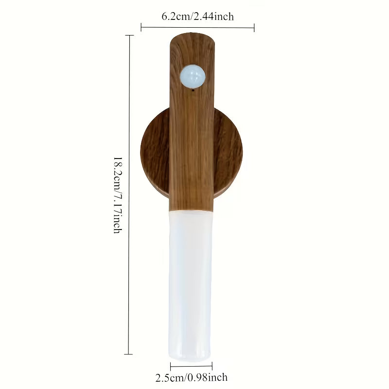 LED Motion Sensor Wood Stick Night Light