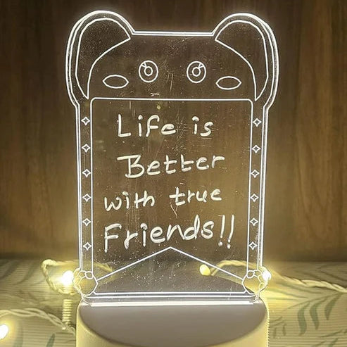 3D Acrylic Message Board LED Lamp
