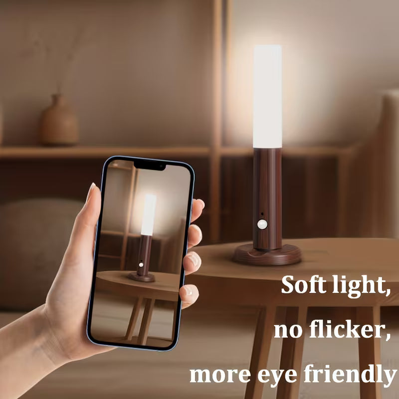 LED Motion Sensor Wood Stick Night Light