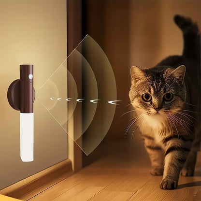 LED Motion Sensor Wood Stick Night Light